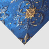 Blue Decorative Holiday Tissue Paper Seidenpapier (Detail)