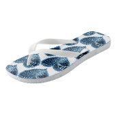 Blue Decorative Liebe Herz Badesandalen (Schrägansicht)