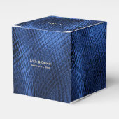 Blue Decorative Modern Favor Box Geschenkschachtel (Vorderseite)