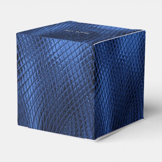 Blue Decorative Modern Favor Box Geschenkschachtel (Rückseite)