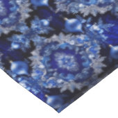 Blue Decorative Ornaments Holiday Tablecloth Tischdecke (Schrägansicht)