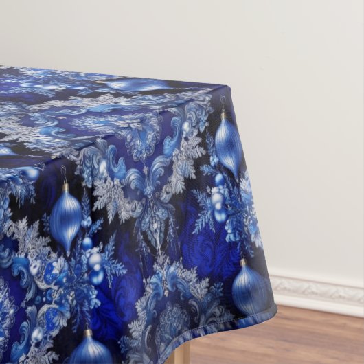 Blue Decorative Ornaments Holiday Tablecloth Tischdecke (Beispiel)