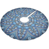 Blue Decorative Weihnachtsbaumrock Polyester Weihnachtsbaumdecke (Schrägansicht)