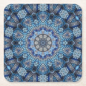 Blue Decorative Weihnachtszeitschrift Untersetzer (Vorderseite)