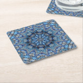 Blue Decorative Weihnachtszeitschrift Untersetzer (angewinkelt)