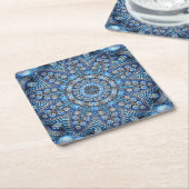 Blue Decorative Weihnachtszeitschrift Untersetzer (angewinkelt)