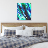 Blue Deep Sea Turbulence Leinwanddruck (Insitu (Schlafzimmer))