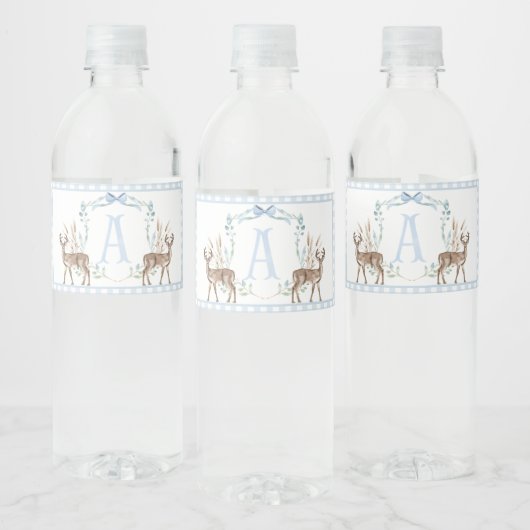 Blue Deer Baby Dusche Wasserflaschen Etiketten (Flaschen)