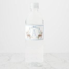 Blue Deer Baby Dusche Wasserflaschen Etiketten