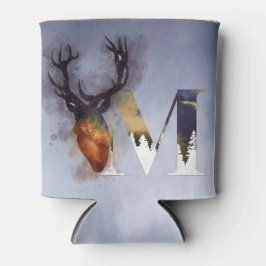 Blue Deer M Monogram Family Kabine Name kann kühle Dosenkühler