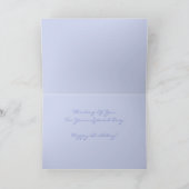 Blue Deko Birthday Card Karte (Innenseite)
