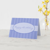 Blue Deko Birthday Card Karte (Gelbe Blume)
