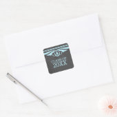 Blue Deko Chalkboard Abschluss Stickers (Umschlag)