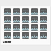 Blue Deko Chalkboard Wedding Stickers (Blatt)