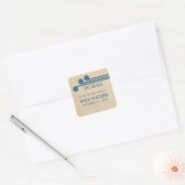 Blue Deko Chic Save the Date Stickers (Umschlag)