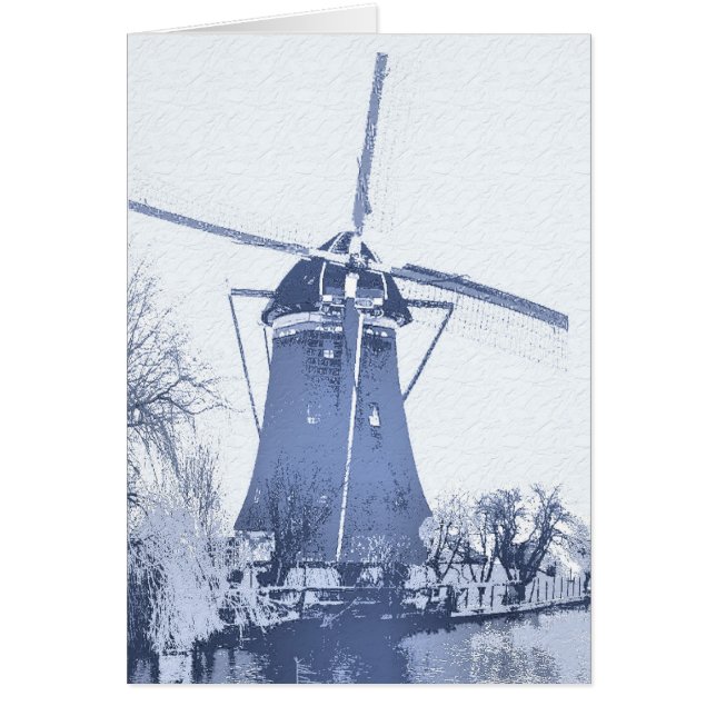 Blue Delft Dutch Windmill (Vorne)