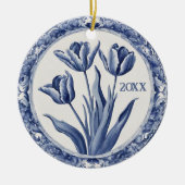 Blue Delft Holland Custom Year Souvenir Keramik Ornament (Vorne)