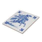 Blue Delft Tile Reiten Antillen Fliese (Seite)