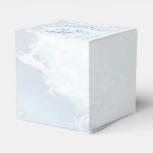 Blue-Delphin-Gastgeschenk Hochzeit Geschenkschachtel (Rückseite)