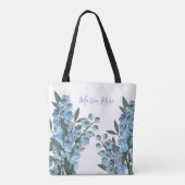 Blue Delphinium Toe Bag Tasche (Rückseite)