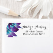 Blue Dendrobium Orchid Wedding Rücksendeadresse (Insitu)