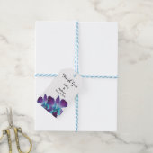 Blue Dendrobium Orchid Wedding Vielen Dank Geschenkanhänger (Mit Garn)