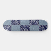 Blue Denim Bandana Skateboard (Horizontal)