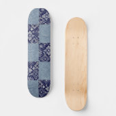 Blue Denim Bandana Skateboard (Vorderseite)