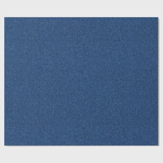 Blue Denim Fabric Texture Geschenkpapier (Flach)