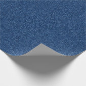 Blue Denim Fabric Texture Geschenkpapier (Ecke)