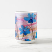 Blue Denim Floral Kaffeetasse (Mittel)