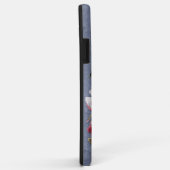 Blue Denim Floral Mit Monogramm Case-Mate iPhone Hülle (Hinten/Rechts)