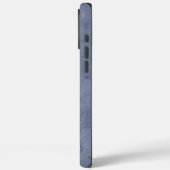 Blue Denim Floral Monogrammed Case-Mate iPhone Hülle (Rückseite / Links)