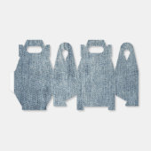 Blue Denim Jean Fabric Geschenkschachtel (Ungefaltet)