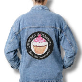 Blue Denim Jean Jacket Funny Desserts Zitat Jeansjacke