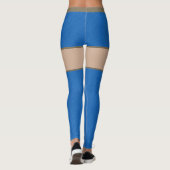 Blue Denim Jeans Shorts Skin Tights & Thighboots Leggings (Rückseite)