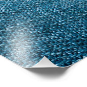 Blue Denim Jeans Textur für Hintergrund Fotodruck (Ecke)