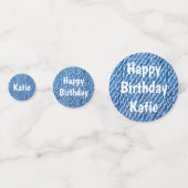 Blue Denim Konfetti (Vorderseiten)