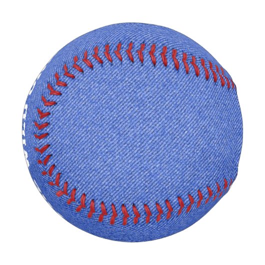 Blue Denim Look Custom Baseball (Vorderseite Links)