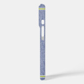 Blue Denim Look Teacher's Case-Mate iPhone Hülle (Rückseite / Links)