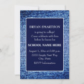 Blue Denim - Look Trunk Party Foto laden Einladung (Vorderseite)