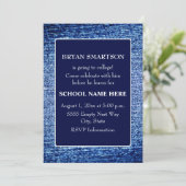 Blue Denim - Look Trunk Party Foto laden Einladung (Stehend Vorderseite)