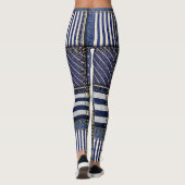 Blue Denim Patchwork Leggings (Rückseite)