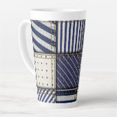 Blue Denim Patchwork Milchtasse (Linke Ecke)