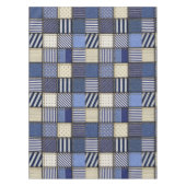 Blue Denim Patchwork Tischdecke (Vorderseite)