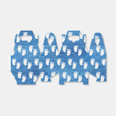 Blue Denim Print Baby Shooting Footprint Muster Geschenkschachtel (Ungefaltet)