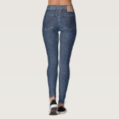 Blue Denim Skinny Jeans Leggings (Rückseite)