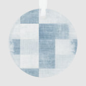 Blue Denim Snowman Christmas Ornament (Rückseite)