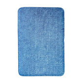 Blue Denim Texture Badematte (Vorderseite Vertikal)