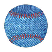 Blue Denim Texture Baseball (Vorderseite)